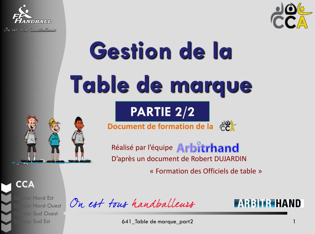 PPT - Gestion de la Table de marque PowerPoint Presentation - ID:3631134