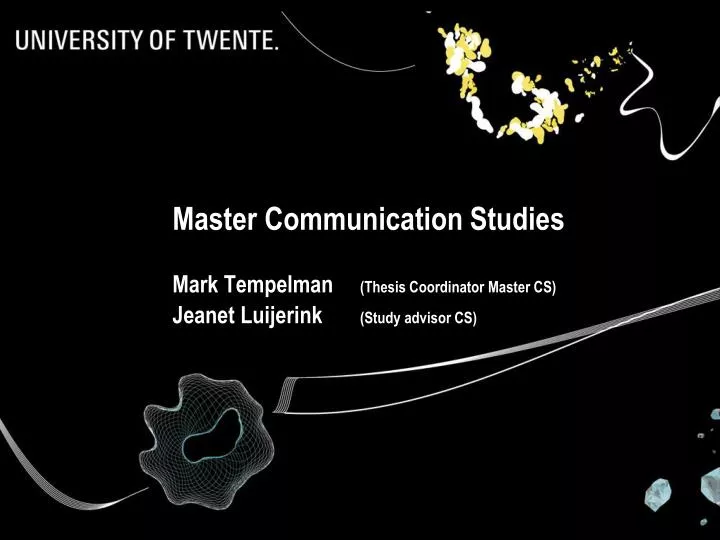 Masters thesis communication studies
