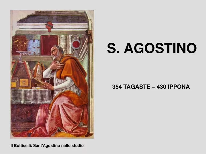 PPT - S. AGOSTINO PowerPoint Presentation, free download - ID:3634575