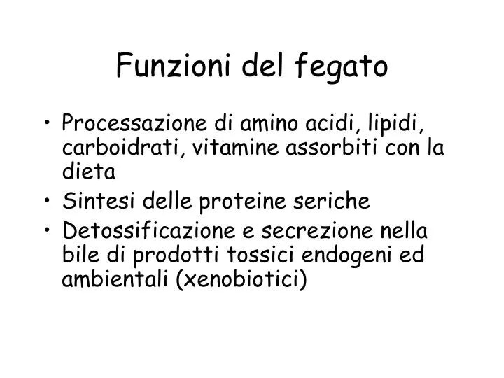 Ppt Funzioni Del Fegato Powerpoint Presentation Free