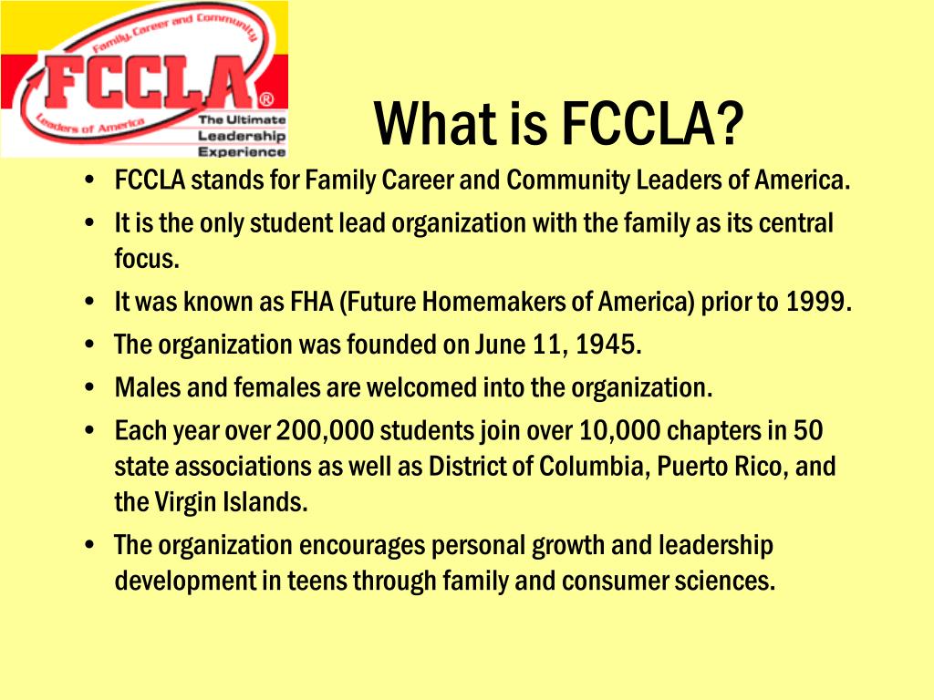 professional presentation fccla examples