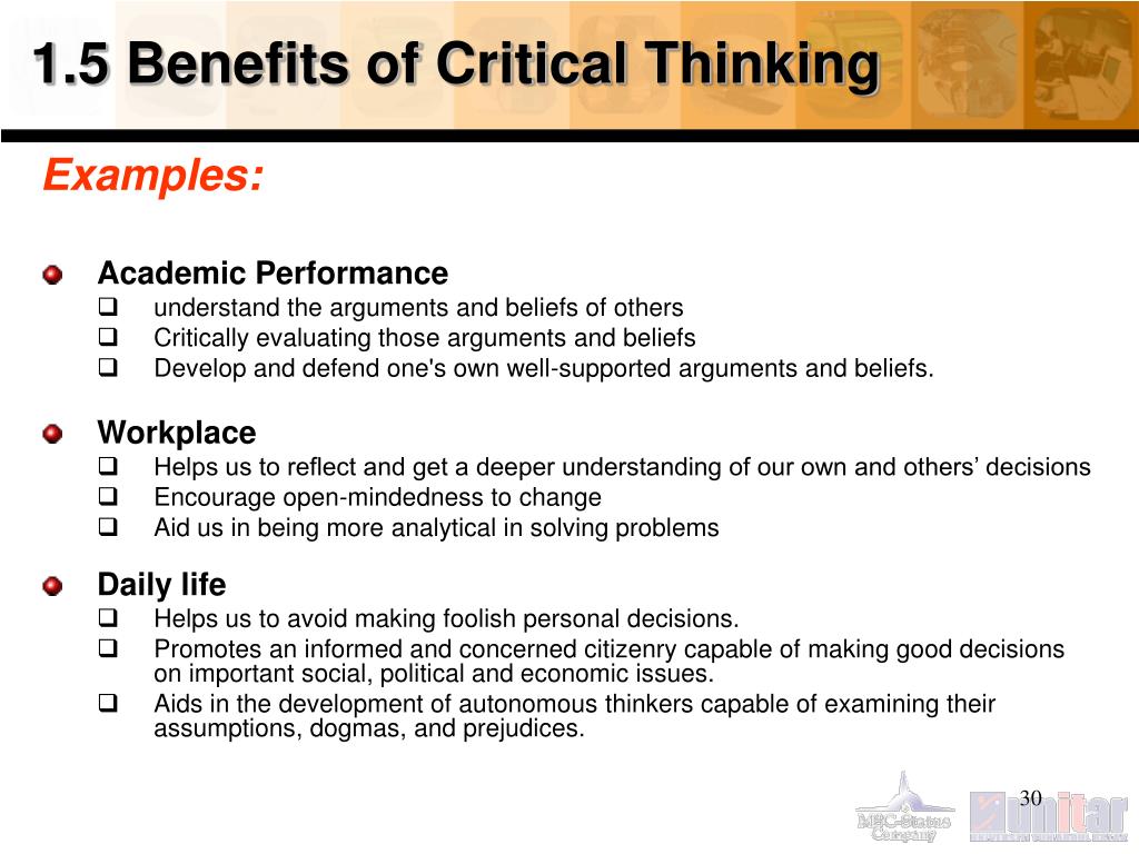 benefit of critical thinking in classroom
