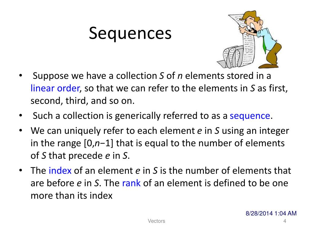 Ppt Chapter 6 Sequences Vectors And Lists Powerpoint Presentation