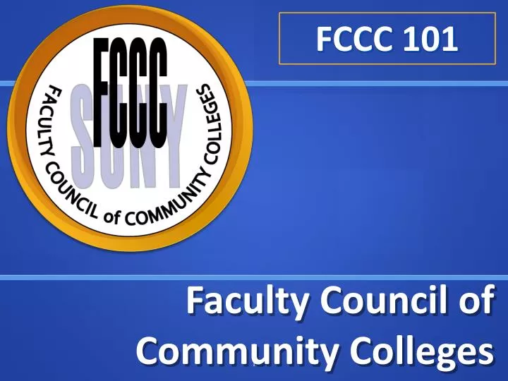 faculty council of community colleges n.