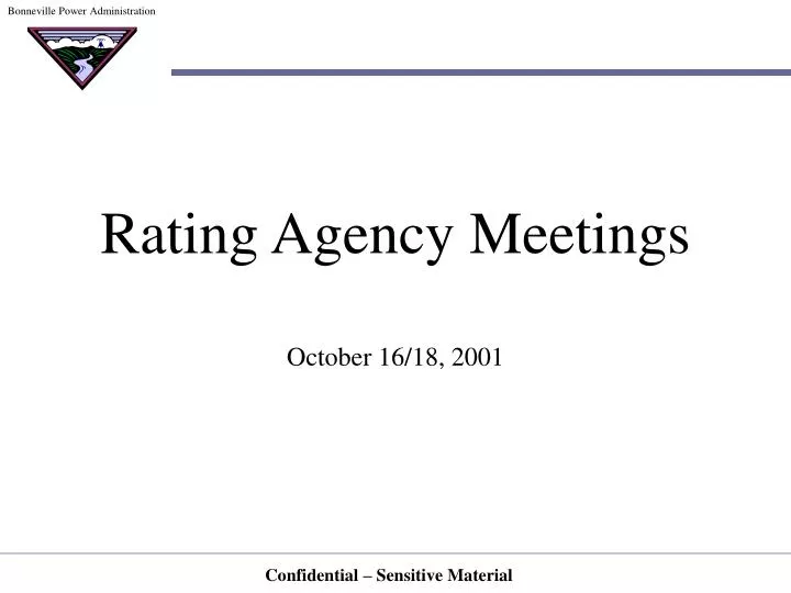 rating agency meetings n.