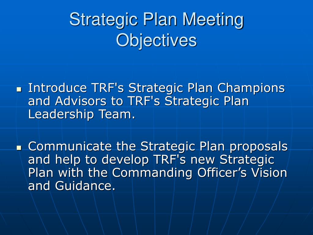 strategic planning meeting topics