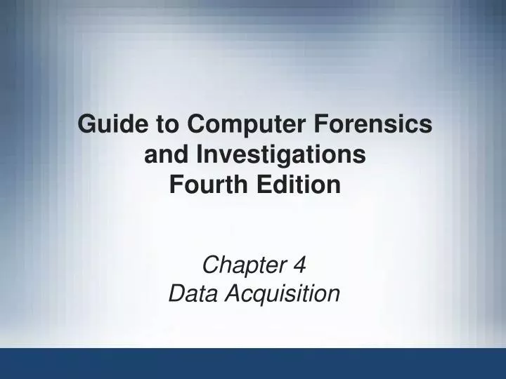 guide to computer forensics and investigations fourth edition n.