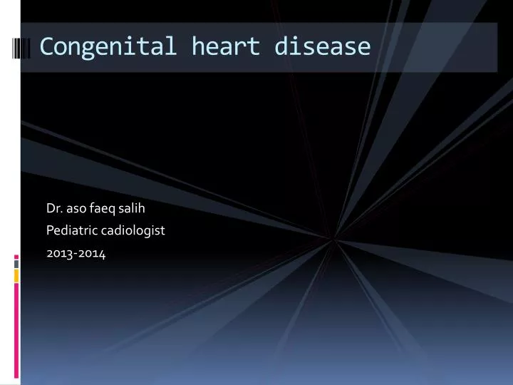 powerpoint presentation on congenital heart disease