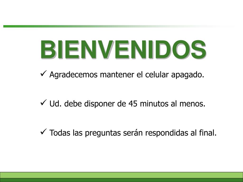 PPT - Bienvenidas y Bienvenidos PowerPoint Presentation, free