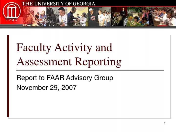 faculty activity and assessment reporting n.
