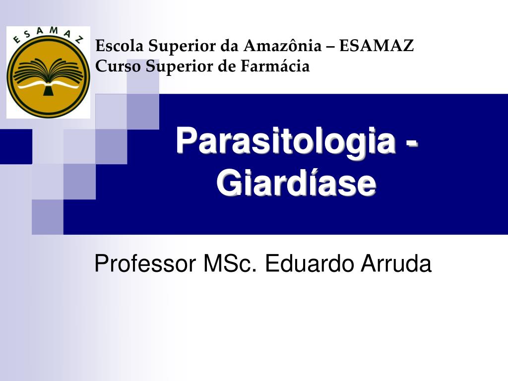 Parasitologia - Farmácia