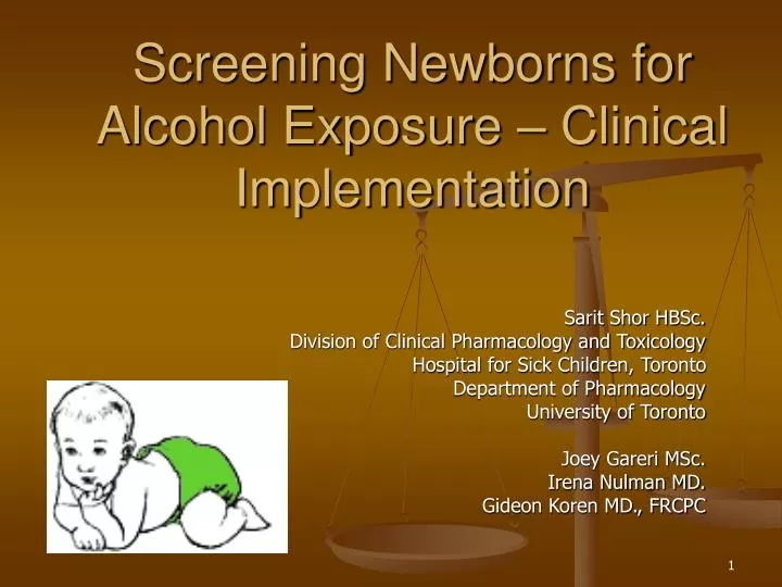 PPT Screening Newborns for Alcohol Exposure Clinical Implementation