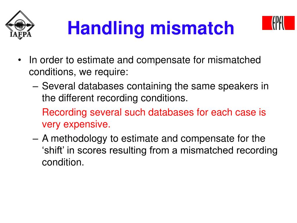 PPT - Methodology for Forensic Speaker Recognition Database Creation ...