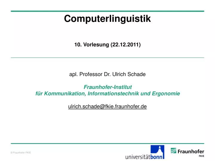 Computerlinguistik jobs berlin