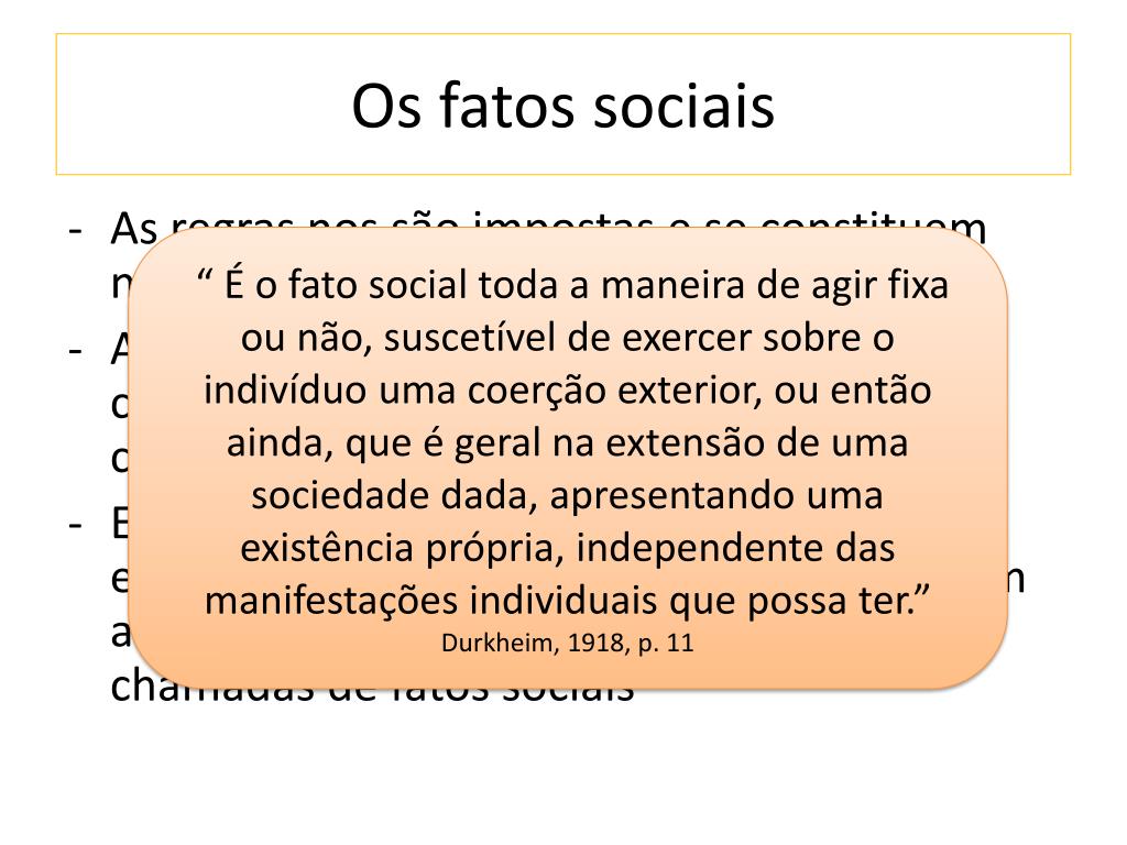 O Que É Fato Social? - Toda Matéria