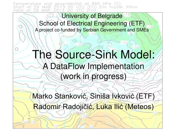 PPT - The Source-Sink Model: A DataFlow Implementation (work in ...