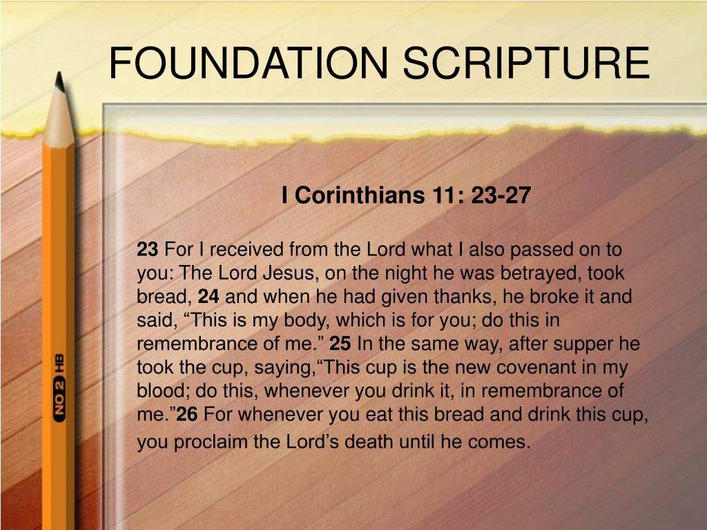 Foundatiom Scripture PPT - Understanding the Significance of Communion: A Comparison with ...