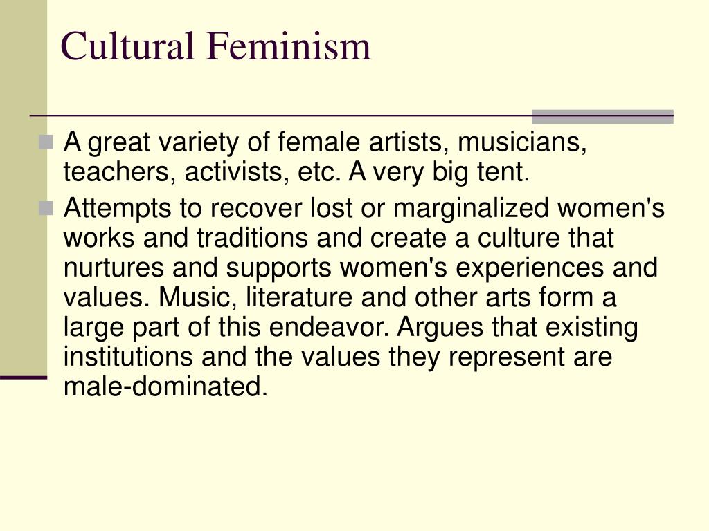 phd thesis cultural feminism