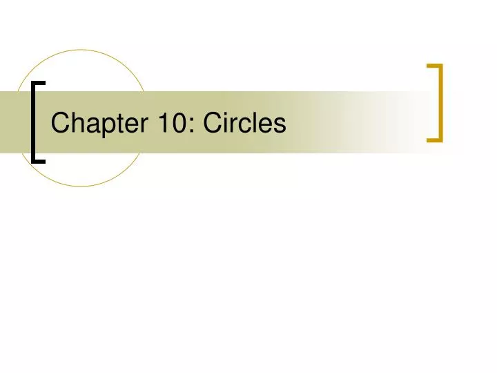 chapter 10 circles n.