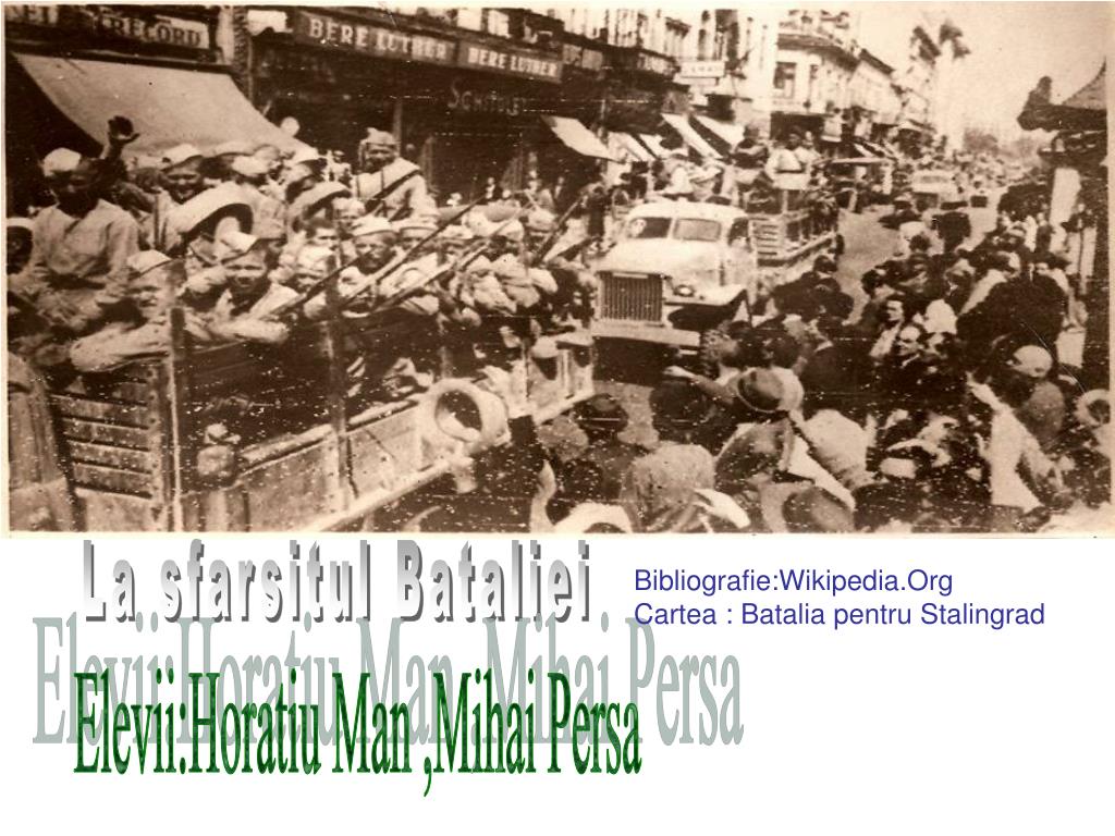 PPT - Batalia de la Stalingrad ( 21 aug 1942- 2 feb.1943 ) PowerPoint ...