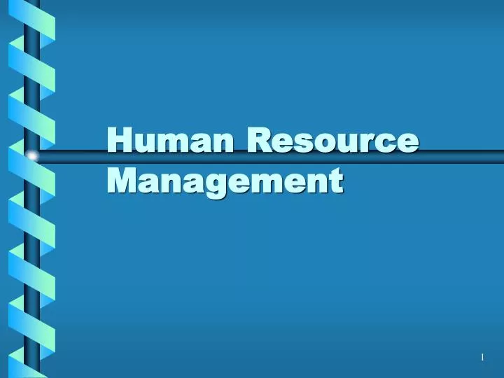 human resource management n.