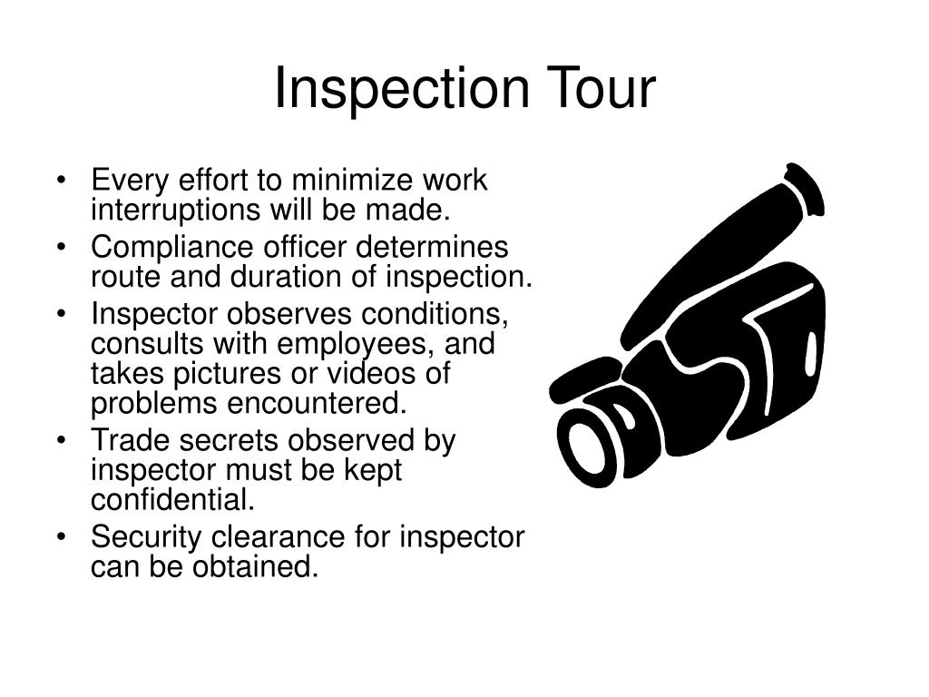 Inspection Tour Meaning In English