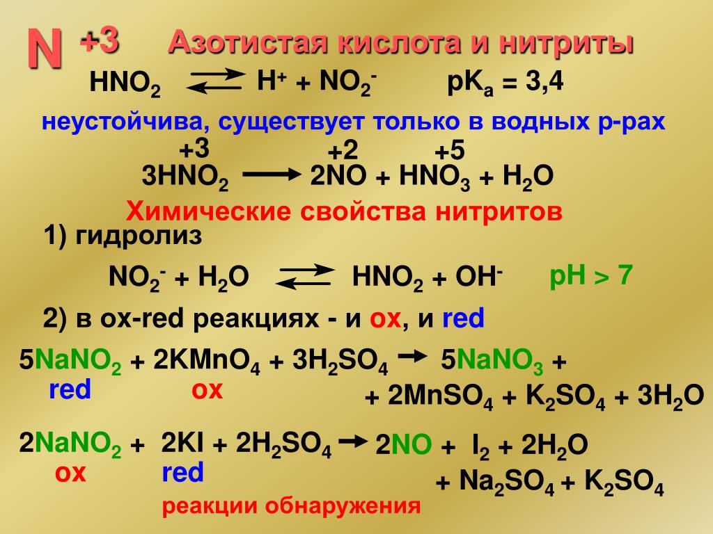 Hg реагирует с азотной кислотой