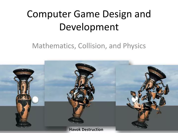 computer game design and development n.