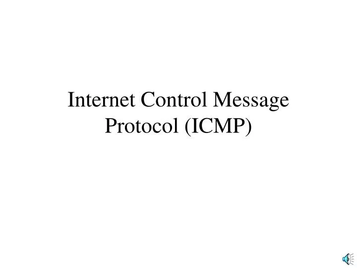 internet control message protocol icmp n.