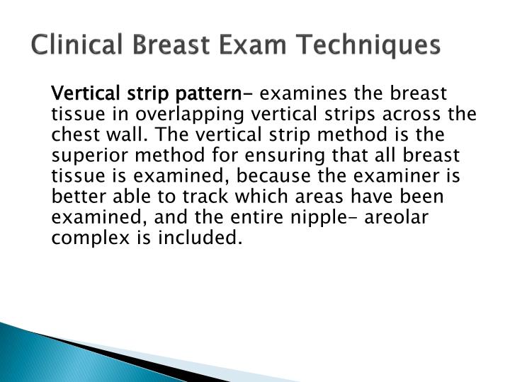 PPT CLINICAL BREAST EXAM PowerPoint Presentation ID3650811