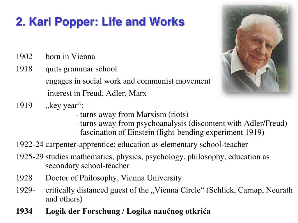 PPT - The Philosophy of Popper (1902-1994) FFDI Zagreb, 31 March – 4 April 2014 PowerPoint Presentation - ID:3650961