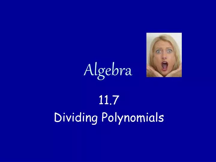 algebra n.