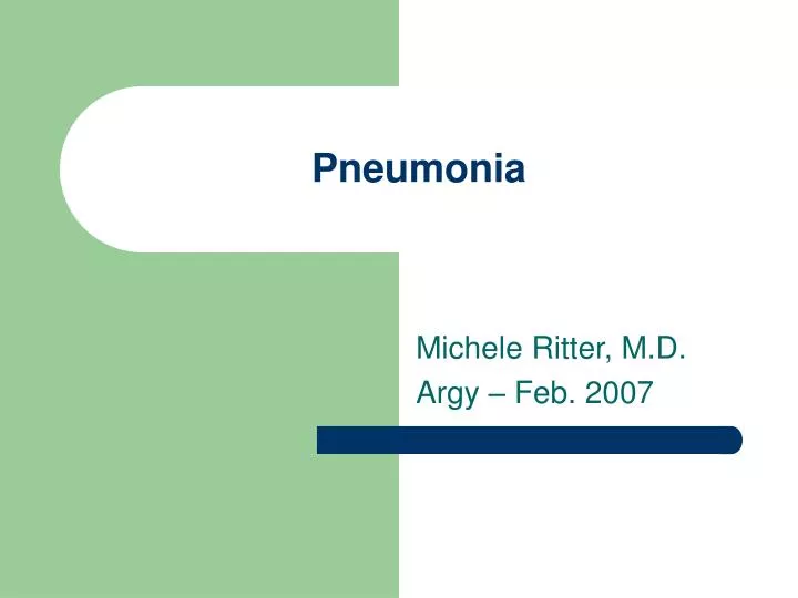pneumonia n.
