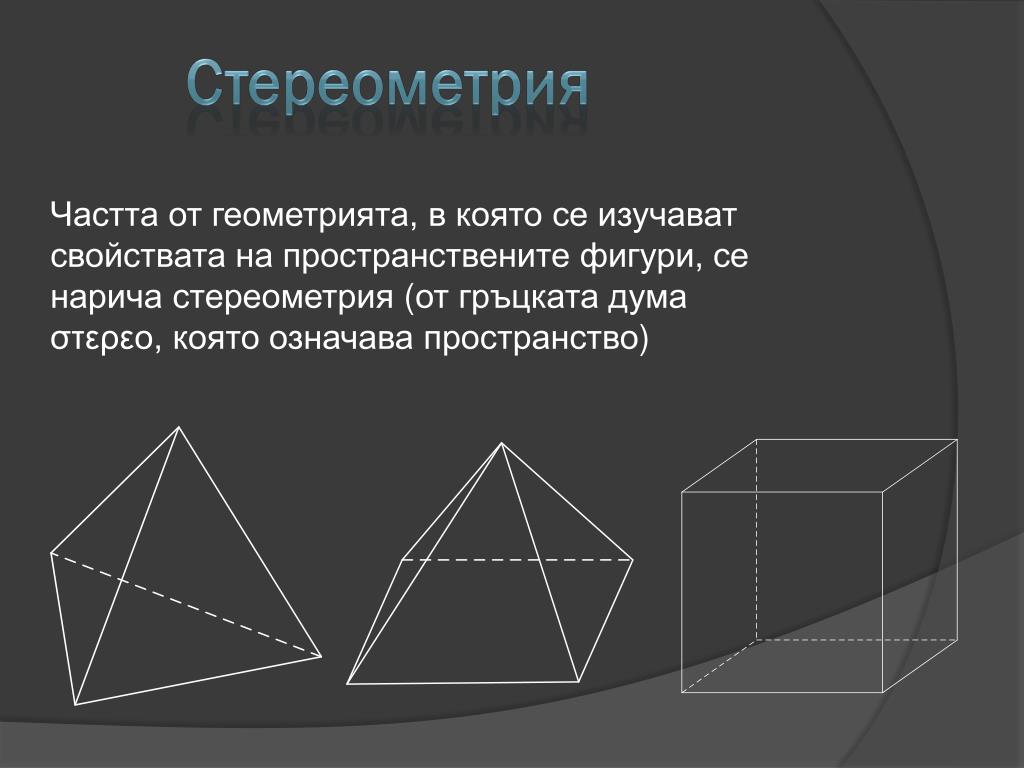 Стереометрия просто