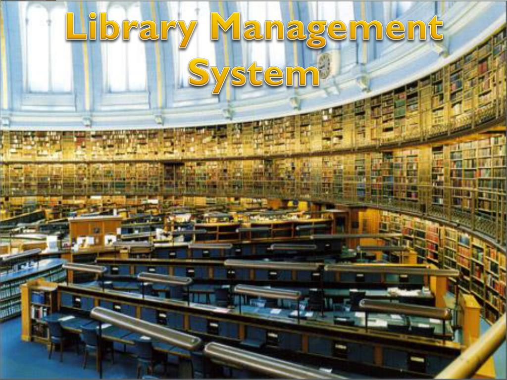 library management system project presentation ppt