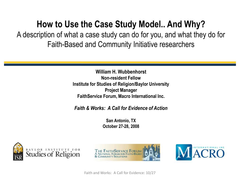 a case study and model