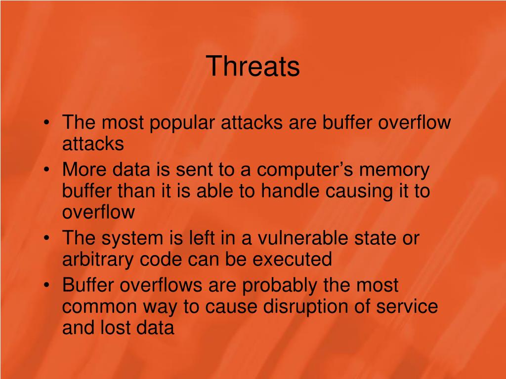 buffer overflow attack in network security buffer overflow attack in network security
