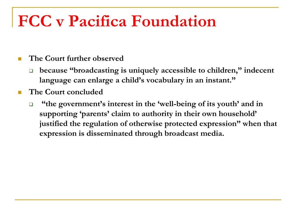 PPT - Challenging FCC indecency policy PowerPoint Presentation, free  download - ID:3654143