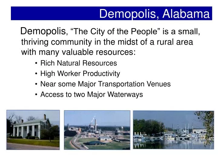 PPT Demopolis, Alabama PowerPoint Presentation, free download ID