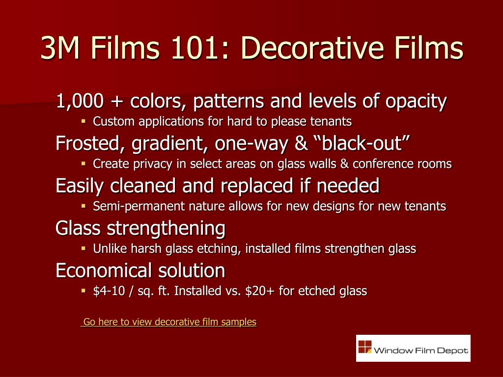 PPT Installed 3M Window Film Solutions for Commercial Buildings