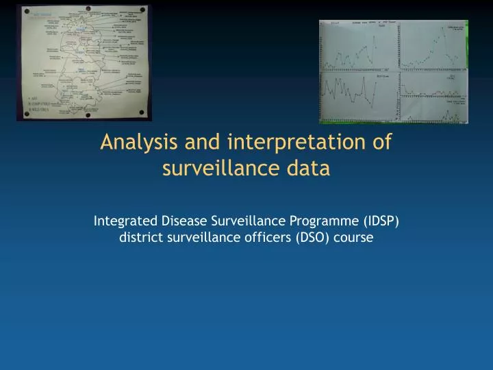 analysis and interpretation of surveillance data n.