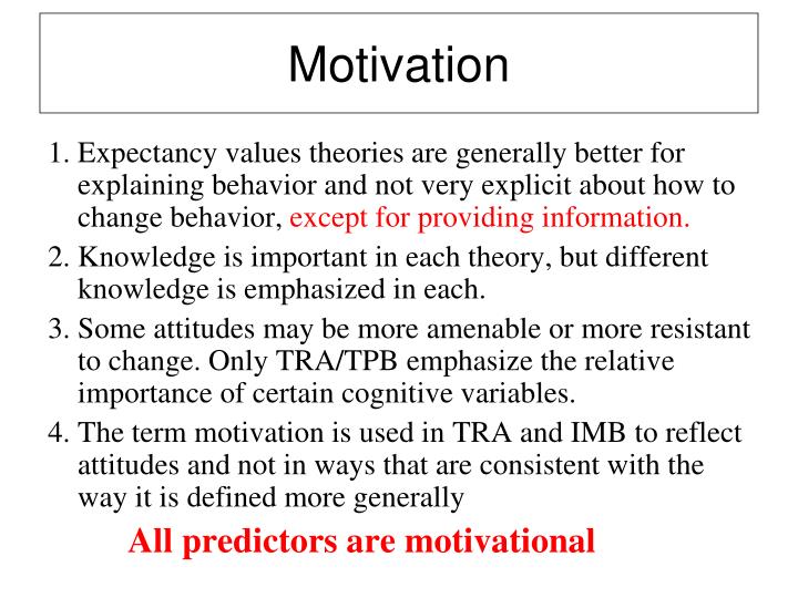 expectancy theory pros and cons