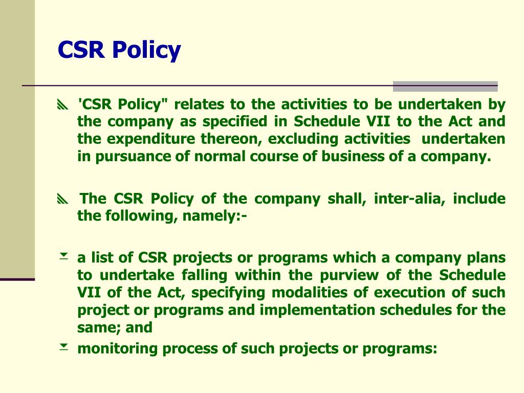 PPT - Provisions of Section 135- Corporate Social Responsibility under ...
