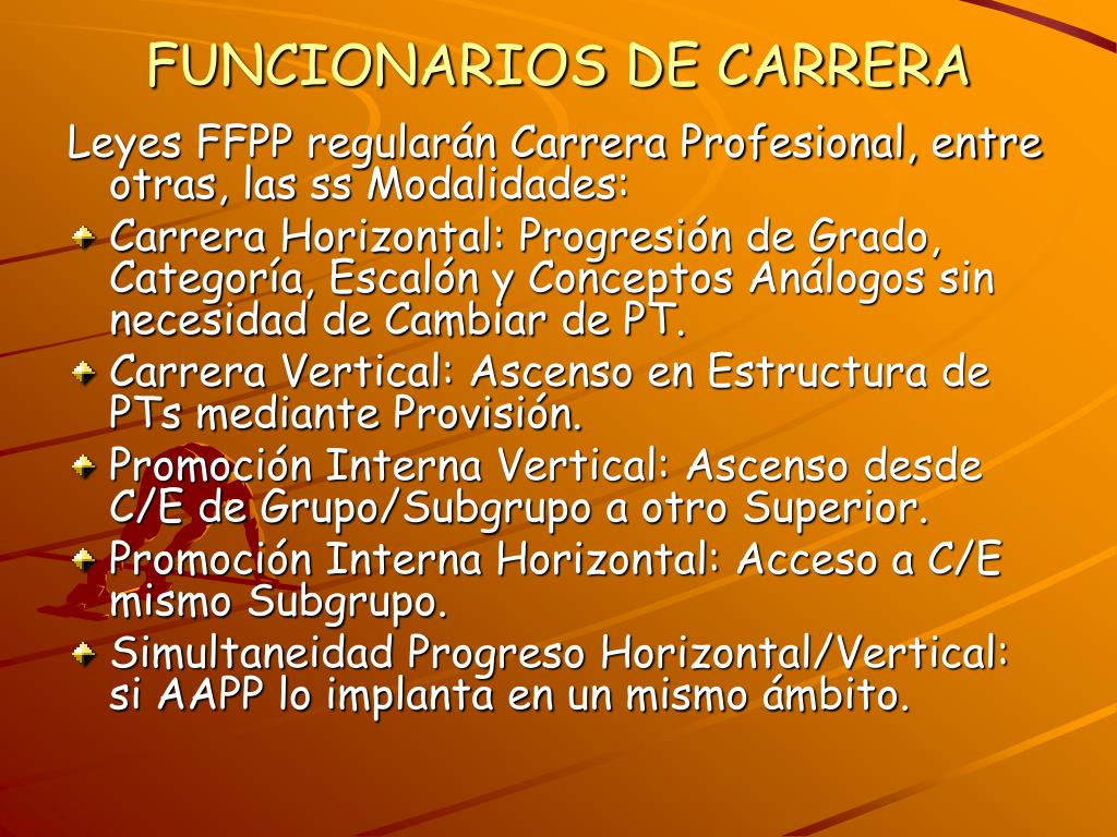 PPT - CARRERA PROFESIONAL, PROMOCION INTERNA Y EVALUACIÓN DEL DESEMPEÑO  PowerPoint Presentation - ID:3657369