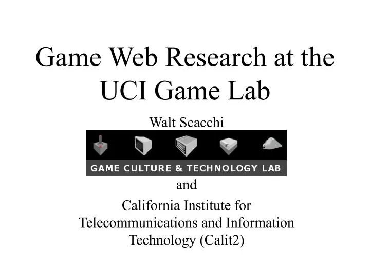 game web research at the uci game lab n.