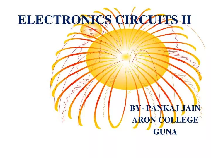 electronics circuits ii n.