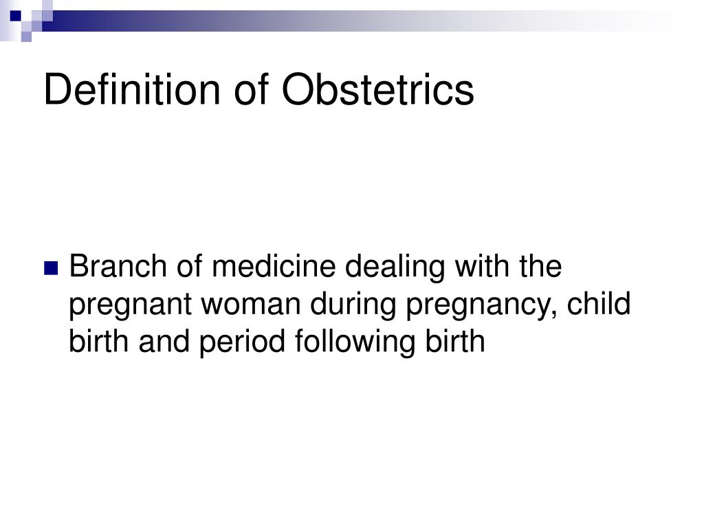 definition of presentation in obstetrics
