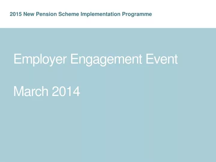 employer engagement event march 2014 n.