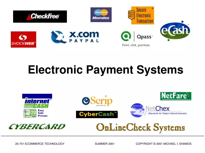 electronic payment systems n.