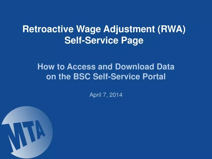 retroactive wage adjustment rwa self service page n.